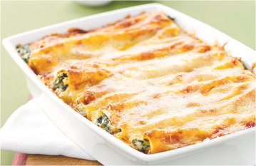 Cannelloni with Feta Cheese and Spinach